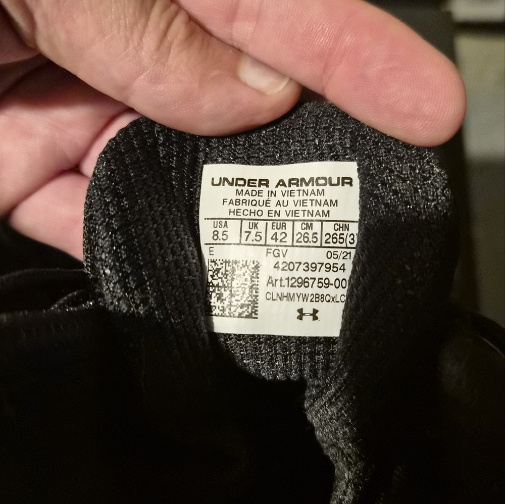 Under Armour Black Tactical Men's Boots Size 8.5 Wide - Picture 6 of 7